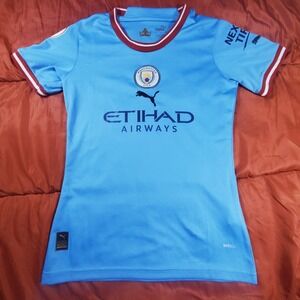 Manchester City FC Home Jersey 21/22 Puma Adult Small #7 Addie‎
